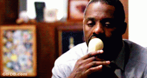 Man With Beard Eating Banana GIF