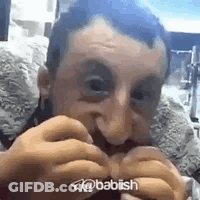 Man With Beard Eating Hamburger GIF