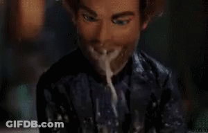Man With Beard Eating Noodles GIF