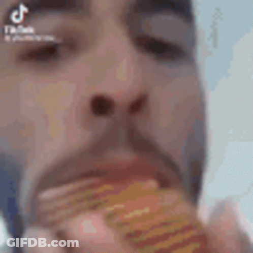 Man With Beard Eating Sandwich GIF