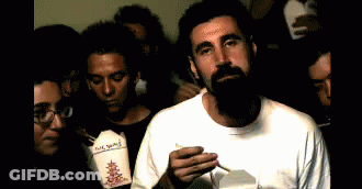 Man With Beard Eating Wok King Chinese Food GIF