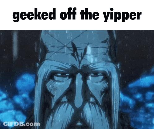 Man With Beard Geeked Off The Yipper GIF