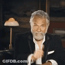 Man With Beard Giving Thumbs Up GIF