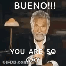 Man With Beard Giving Thumbs Up Bueno GIF
