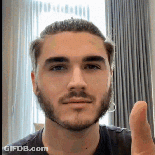 Man With Beard Giving Thumbs Up GIF