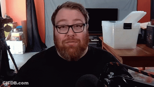 Man With Beard Glasses And Headphones GIF