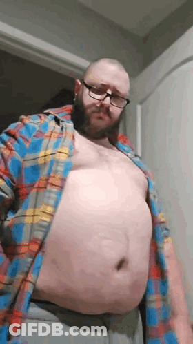 Man With Beard Glasses And Plaid Shirt GIF
