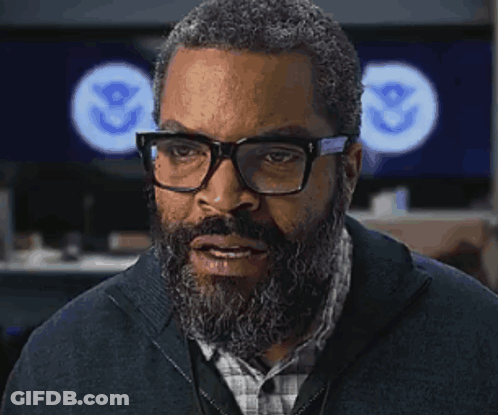 Man With Beard Glasses And Plaid Shirt GIF