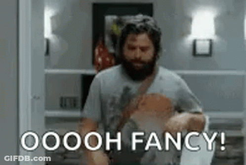 Man With Beard Holding Baby Oooh Fancy GIF