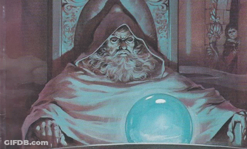 Man With Beard Holding Blue Ball GIF