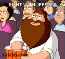 Man With Beard Holding Flint Cup GIF