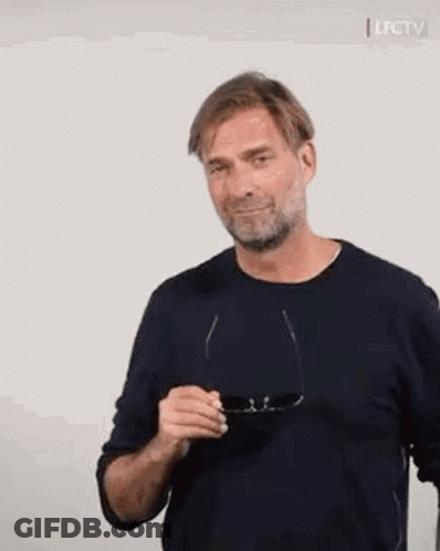 Man With Beard Holding Glasses GIF