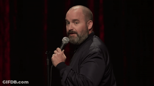 Man With Beard Holding Microphone GIF