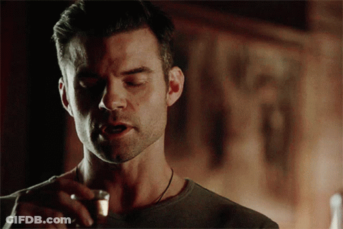 Man With Beard Holding Shot Glass GIF