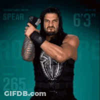 Man With Beard Holding Spear GIF