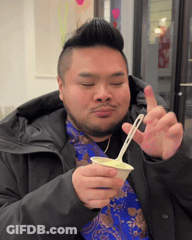 Man With Beard Holding Spoon GIF