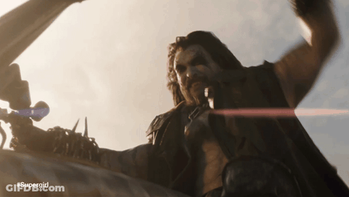 Man With Beard Holding Sword #Supergirl GIF