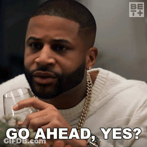 Man With Beard Holding Wine Saying Go Ahead Yes GIF