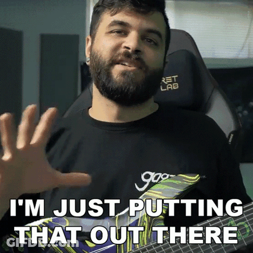 Man With Beard In Black 999 Shirt GIF