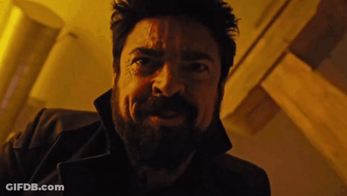 Man With Beard In Black Coat GIF