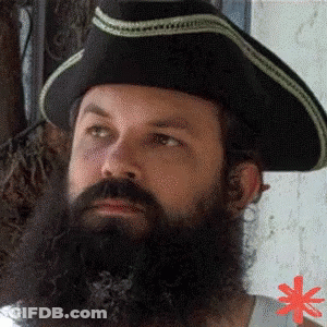 Man With Beard In Black Hat GIF