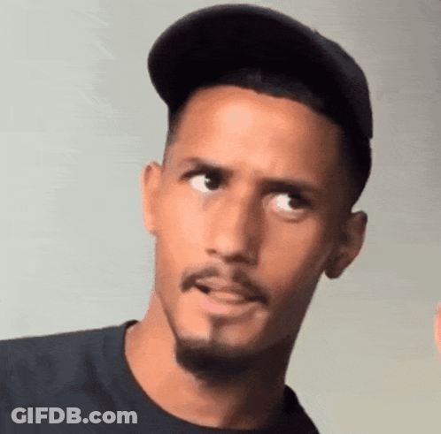 Man With Beard In Black Hat And Shirt GIF