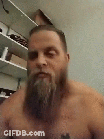 Man With Beard In Black Hood GIF