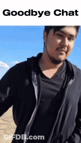 Man With Beard In Black Jacket And Black Shirt GIF