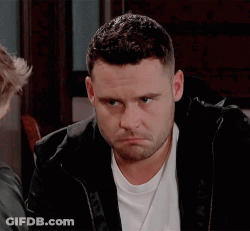 Man With Beard In Black Jacket And White T-Shirt GIF