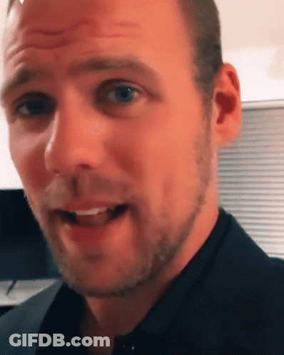 Man With Beard In Black Shirt And Suit GIF