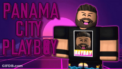 Man With Beard In Black Shirt Saying Baybay GIF