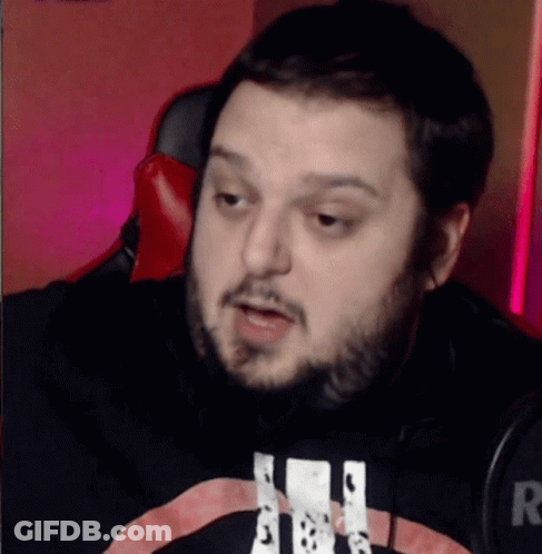 Man With Beard In Black Shirt Saying R GIF
