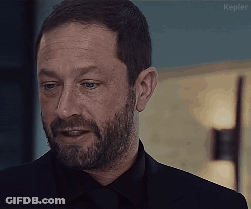 Man With Beard In Black Suit And Black Shirt GIF