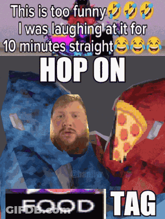 Man With Beard In Blue Blanket Saying Too Funny GIF