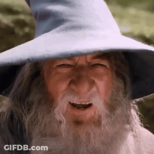 Man With Beard In Blue Hat GIF