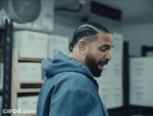 Man With Beard In Blue Hoodie GIF