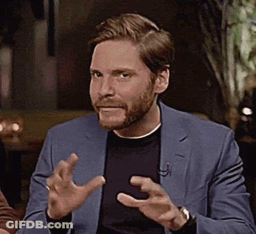 Man With Beard In Blue Jacket And Black Sweater GIF