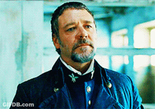 Man With Beard In Blue Jacket With Buttons GIF