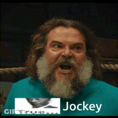 Man With Beard In Blue Jockey Shirt GIF