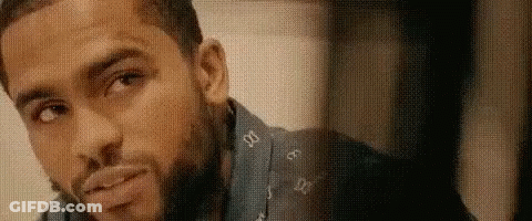 Man With Beard In Blue Shirt And Tie GIF