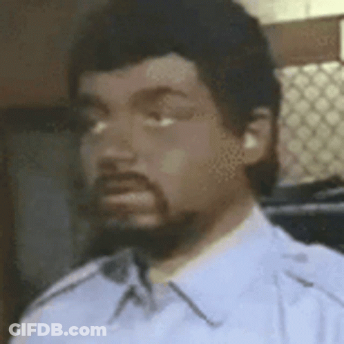 Man With Beard In Blue Shirt And White Tie GIF