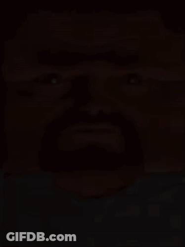 Man With Beard In Blue Shirt GIF