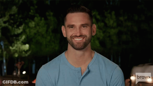 Man With Beard In Blue Shirt Saying Bravo GIF