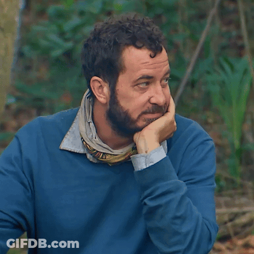 Man With Beard In Blue Sweater GIF