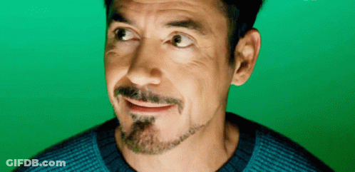 Man With Beard In Blue Sweater GIF