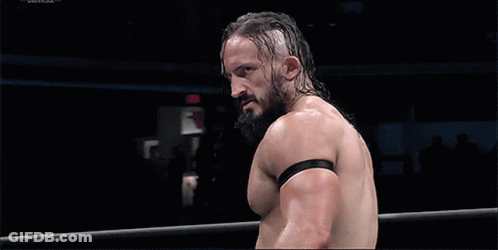 Man With Beard In Boxing Ring With Letter F GIF