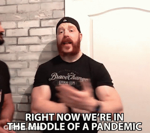Man With Beard In Brave Change Gym Shirt GIF