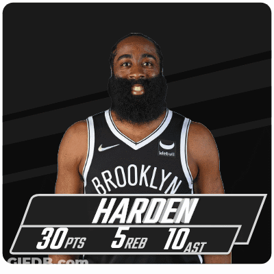 Man With Beard In Brooklyn Jersey GIF