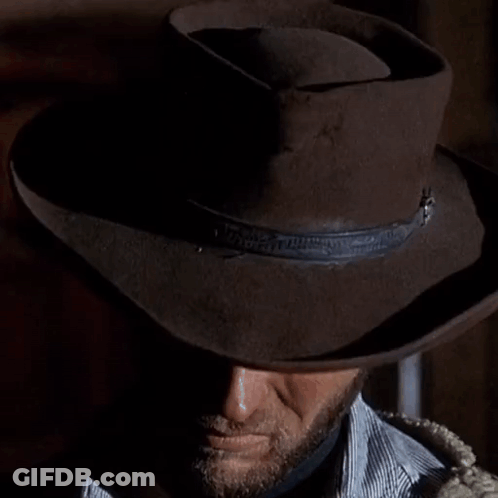 Man With Beard In Brown Hat GIF
