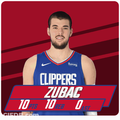 Man With Beard In Clippers Uniform GIF